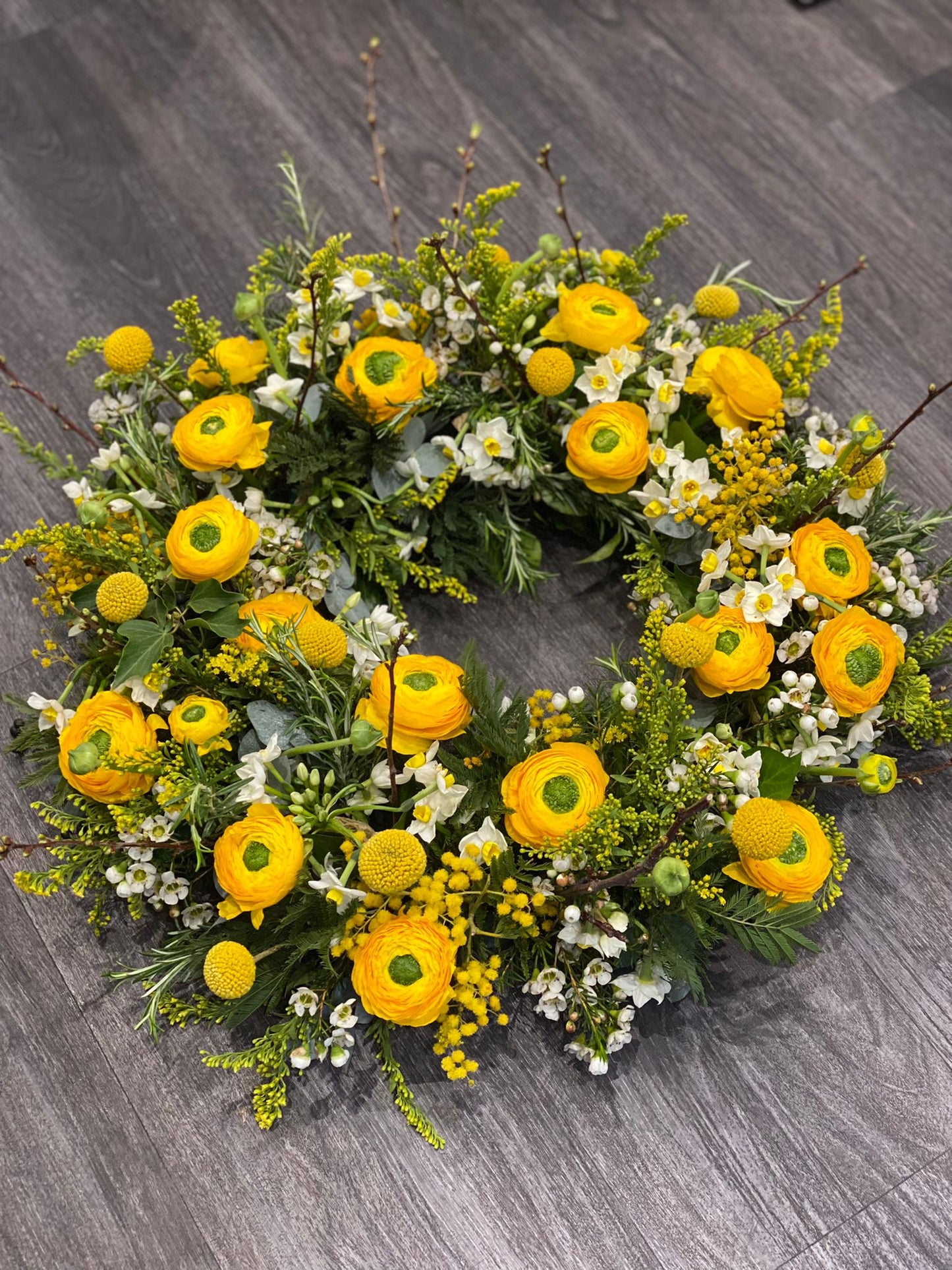 Buttercup wreath