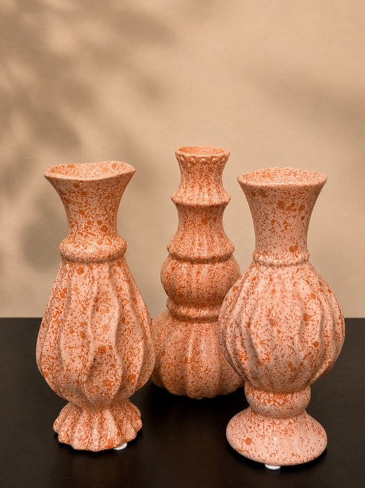 Coral Speckle Vases